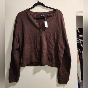 GAP Chocolate Brown Knit Cardigan